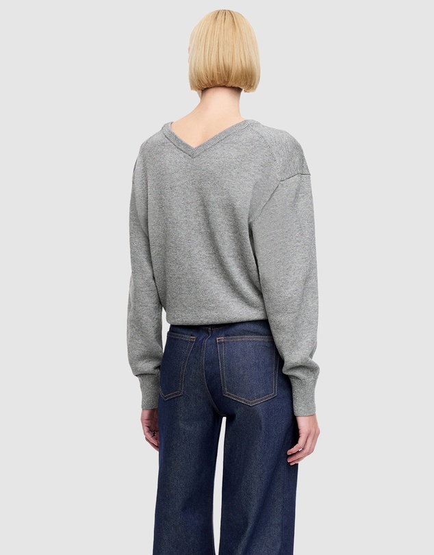 ARKET - Cotton-Wool V-Neck Jumper