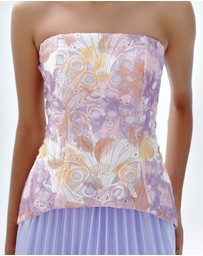 JUSTIN TONG - Cascade Pleated Gown