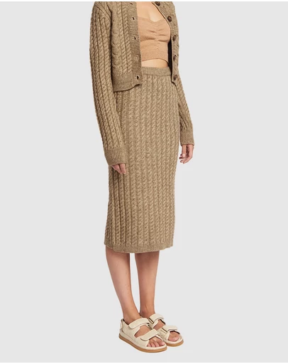 FRIEND of AUDREY - Miller Cable Knit Skirt