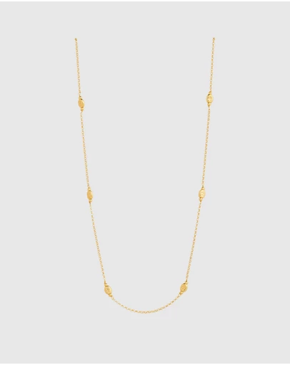 Najo - Volare Yellow Gold Necklace (45cm+ext)