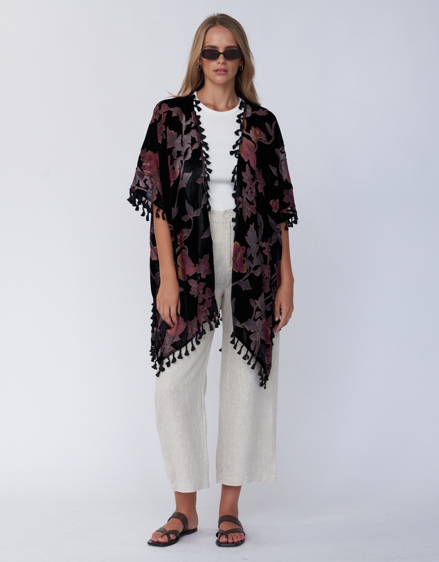 Amelius - Clover Devore Kimono