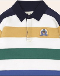 Huxbaby - Colour Block Panelled Rugby Polo - Babies-Kids