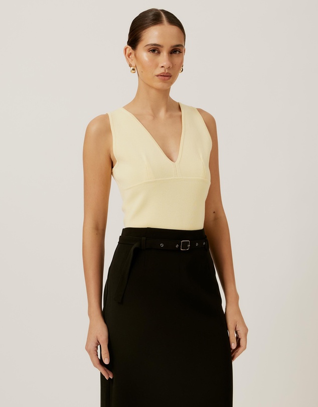 Tussah - V Neck Knit Top