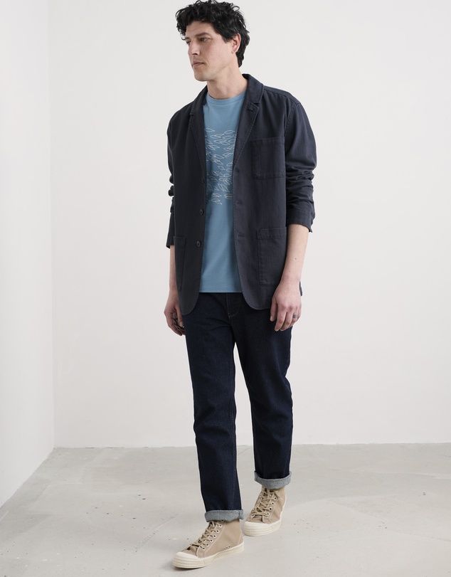 Seasalt - Seasalt Cornwall Blue Midwatch T-Shirt