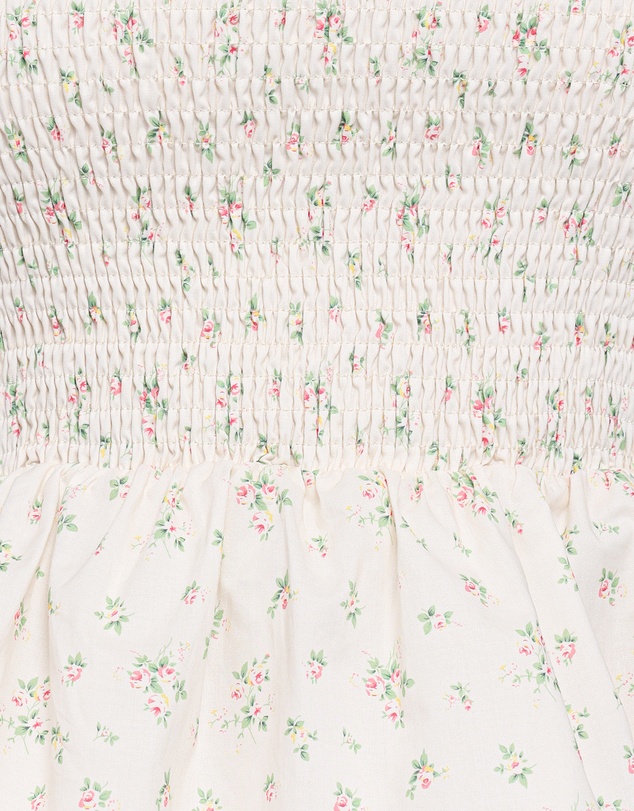 Petal & Pup - Remira Smocked Ruffle Top - White Betty