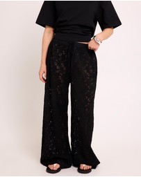 Subtitled - Jasmine Lace Relaxed Pants