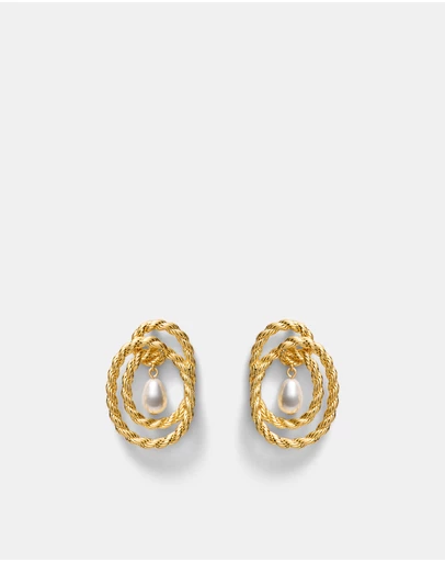 MIMCO - Twine Pearl Stud Earrings