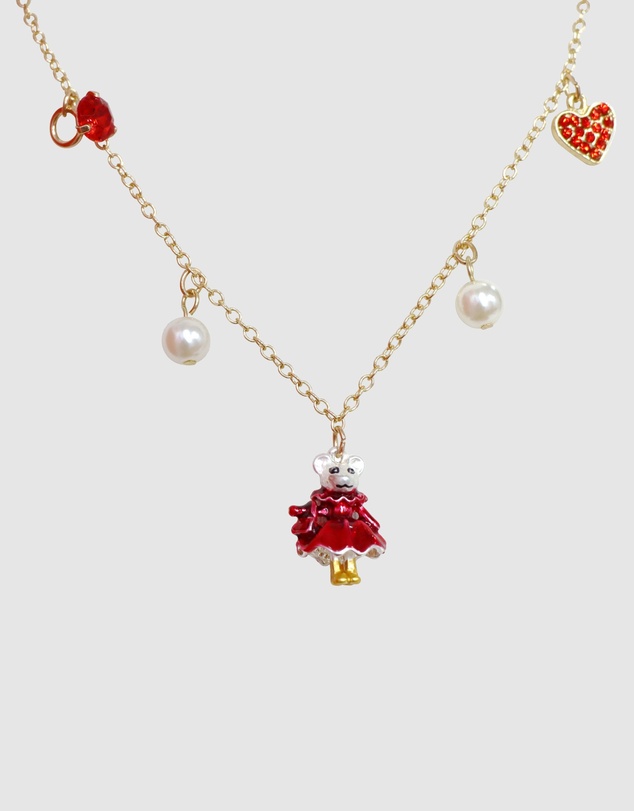 Claris The Chicest Mouse In Paris By Pink Poppy - Claris Holiday Heist Charm Necklace