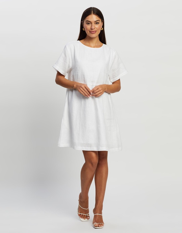 White By FTL - Zavi Linen Dress