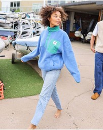 Skwosh - Skwosh Polar Snap Fleece in Blue