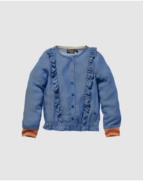 Quapi - Karin Long Sleeve Ruffle Blouse - Kids-Teens