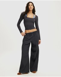 Cotton On Body Active - Ultra Soft Square Neck Long Sleeve Top