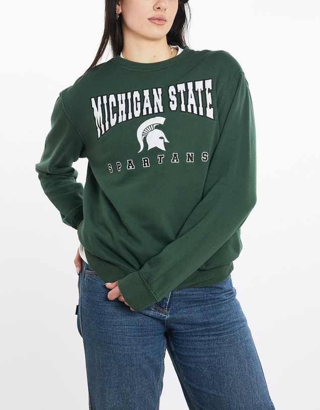 Vintage by The Real Deal - Pre Loved - Vintage NCAA Michigan State Spartans Sweatshirt