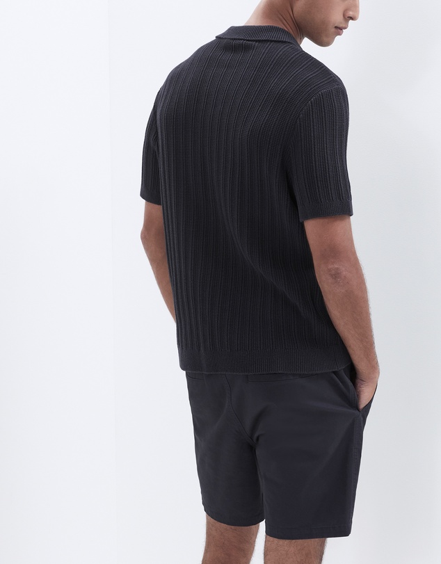 UNISON - Vertical Stitch Knit Polo