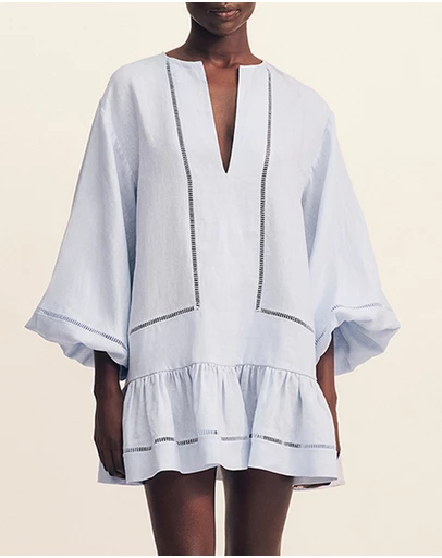 Shona Joy - Tommy Balloon Sleeve Mini Dress