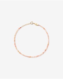 Michael Hill - Pink Opal Bead Bracelet in 10kt Yellow Gold