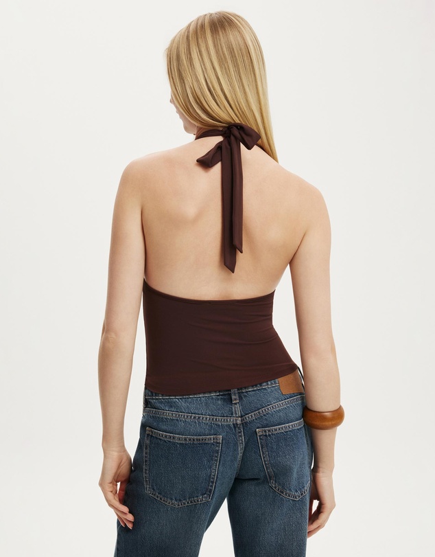 Cotton On - Hold Me Gathered Halter Top
