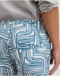 Country Road - Abstract Print Swim Straight