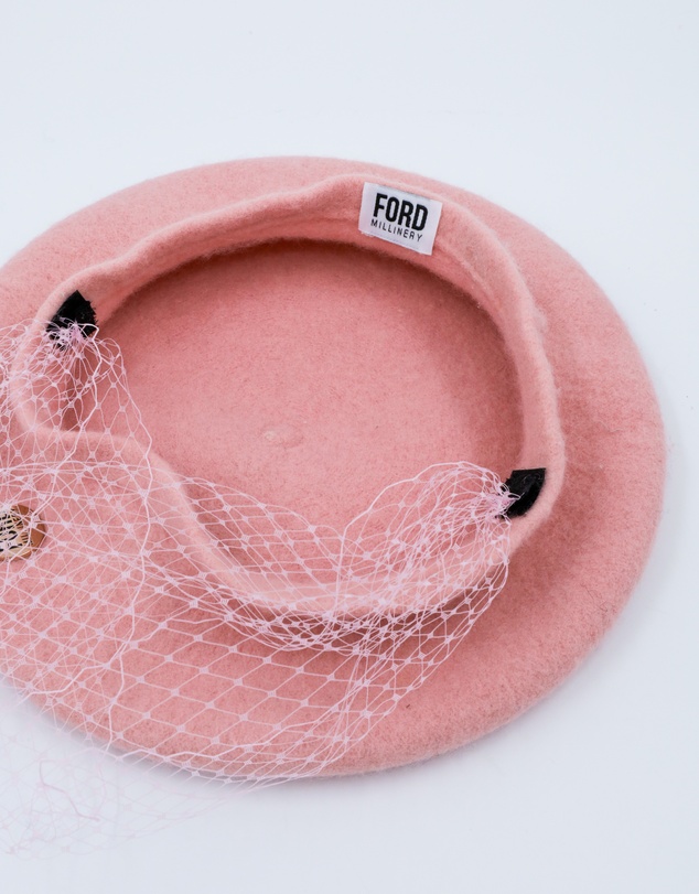 FORD MILLINERY - NIKKI Beret with veil
