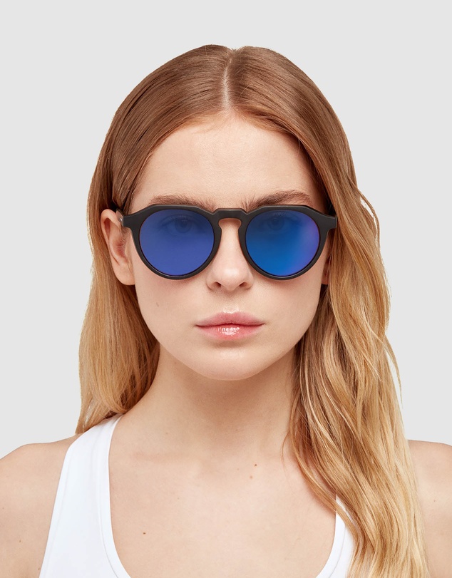 Hawkers Co - HAWKERS Black Blue Warwick Raw Sunglasses for Men and Women UV400