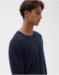AERE - Lightweight Organic Cotton Crew Neck Knit Jumper