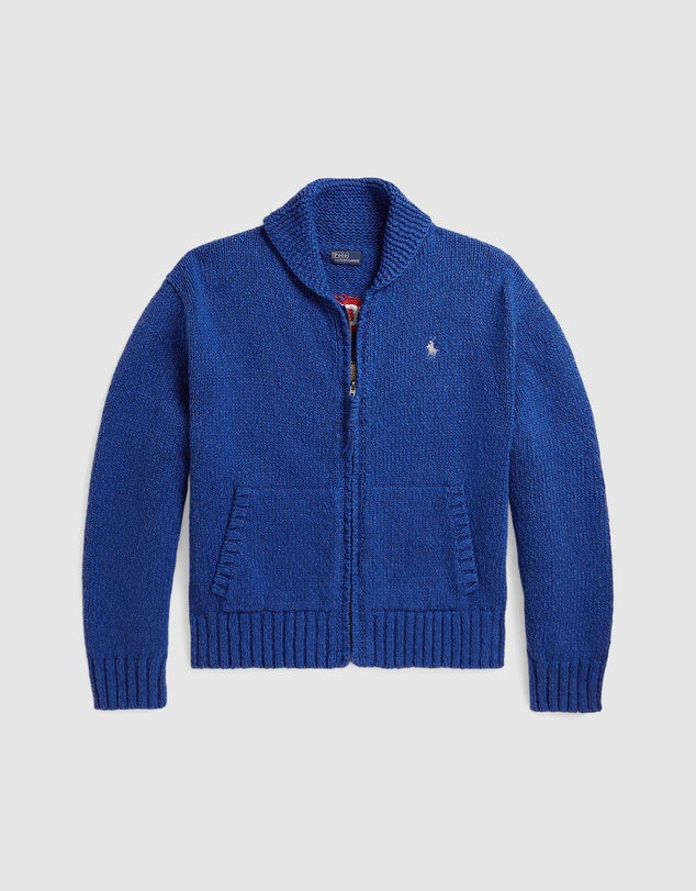 Polo Ralph Lauren - Wave-Logo Cotton Zip Cardigan