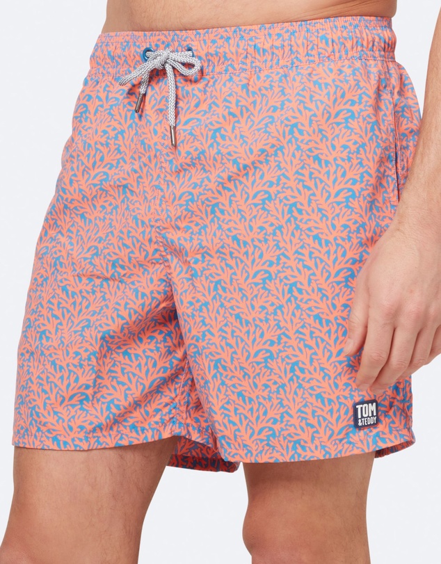 Tom & Teddy - Coral Swim Shorts