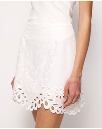 AERE - Adria Broderie Mini Skirt
