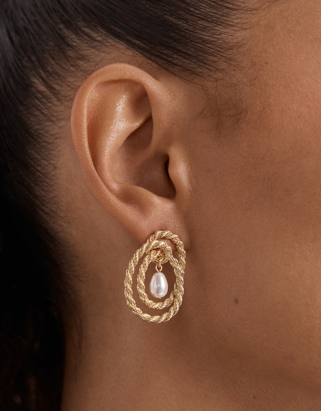MIMCO - Twine Pearl Stud Earrings
