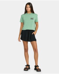 Volcom - Womens Stone Shine Elastic Waist Shorts