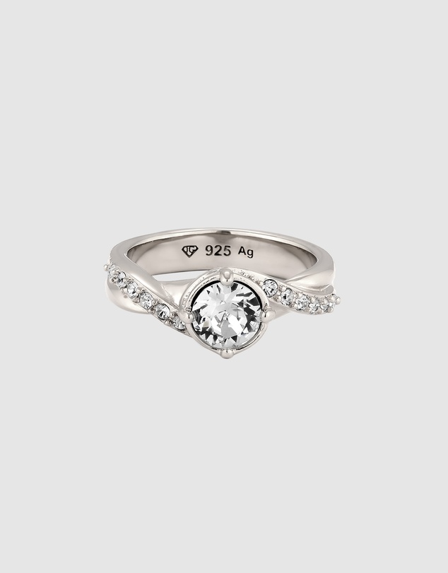 Elli Jewelry - Crystal Band Ring in 925 Silver