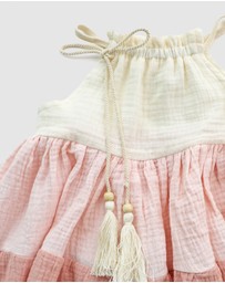 WITH LOVE FOR KIDS - Cotton Muslin Dress - Babies - Kids
