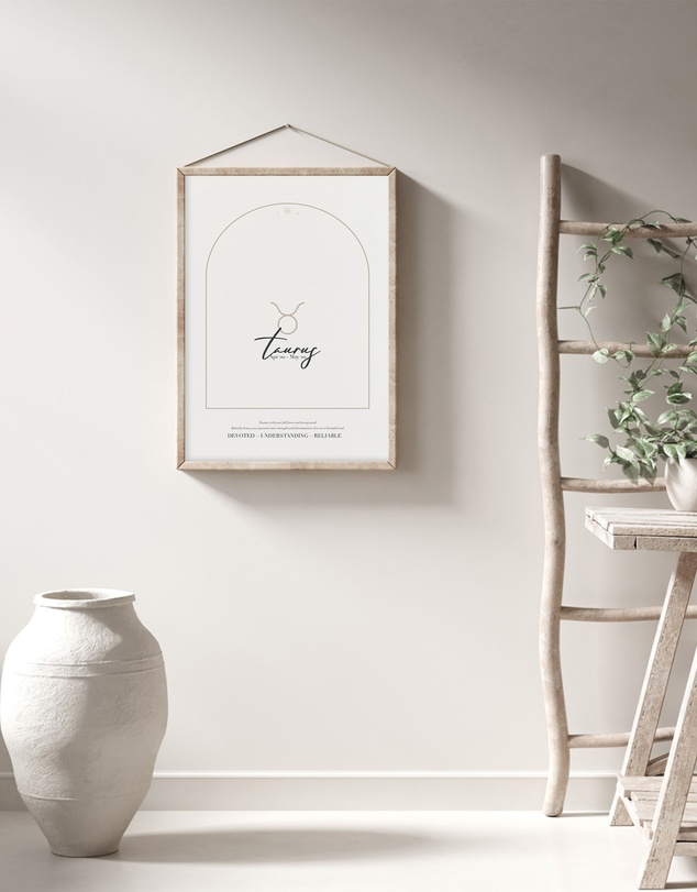 Olive et Oriel - Taurus Zodiac Art Print