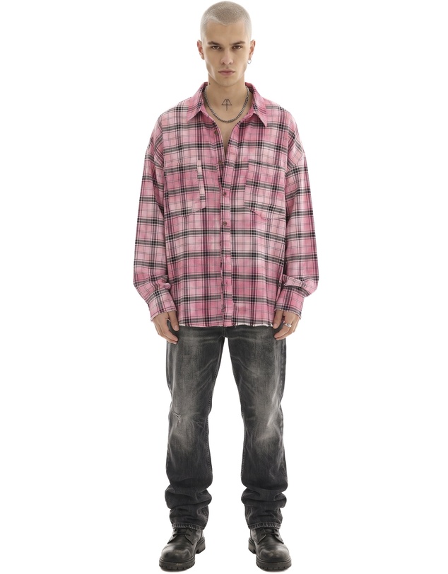 THE TALES - Washed Oversized Willow Check Shirt