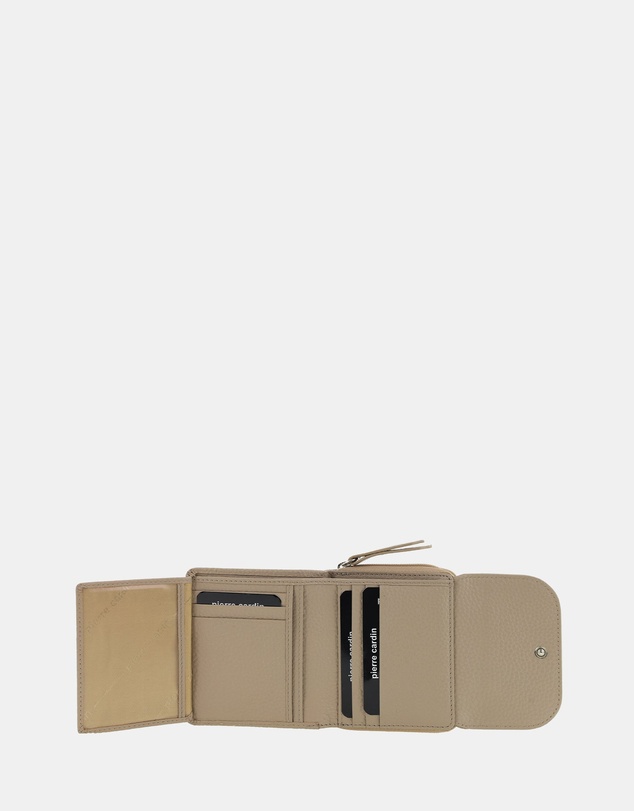 Pierre Cardin - Pierre Cardin Ladies Leather Tri-Fold Tab Wallet