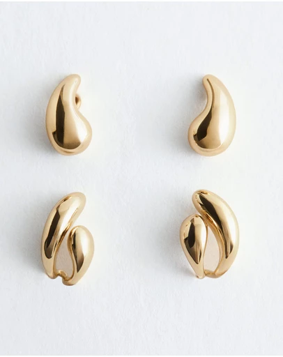 & Other Stories - Dome Earrings Set