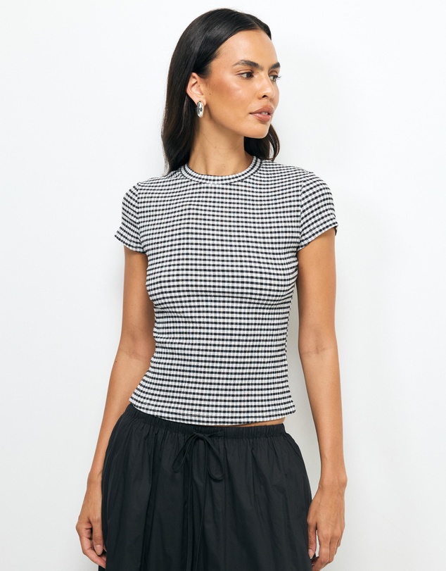 AERE - Aeliana Gingham Top