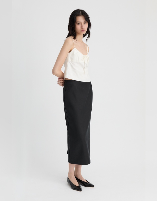 Madre Natura - Eucalyptus Tie Front Top