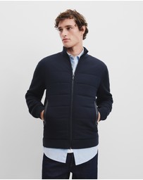 Country Road - Cotton Blend Knit Hybrid Jacket