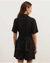 Atmos&Here - Aveline Tie Back Shirt
