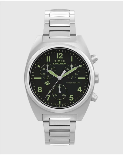 TIMEX - Expedition® Capstone Chronograph 41mm Stainless Steel Bracelet Watch