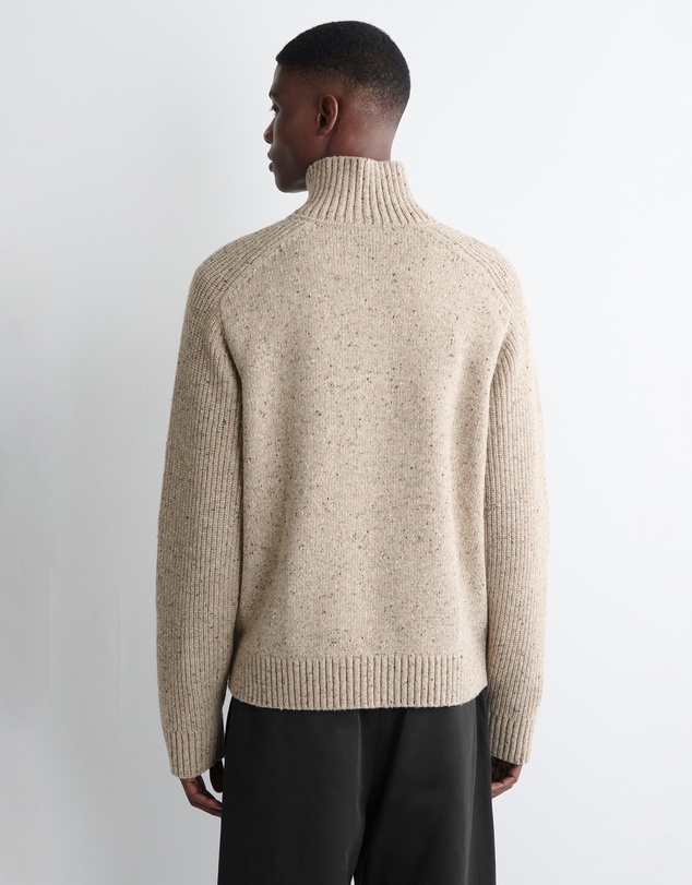 COS - Donegal-Effect Wool Zip-Up Cardigan