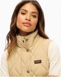 Superdry - Cord Trimmed Liner Slim Fit Gilet