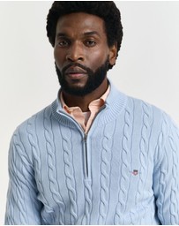 Gant - Cotton Cable Half-Zip Knit