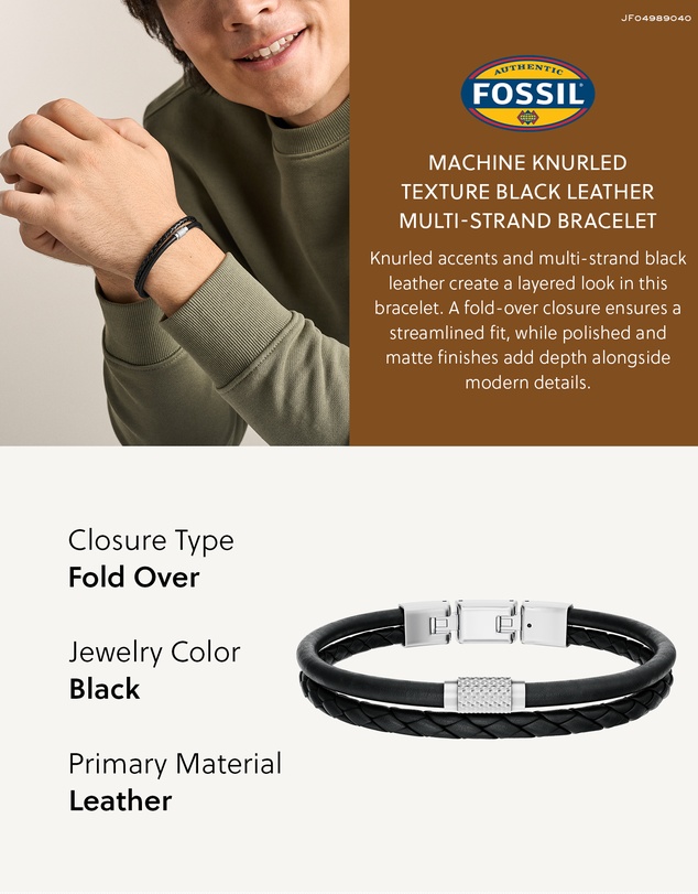 Fossil - Machine Black Bracelet