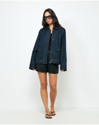 AERE - Evren Contrast Collar Jacket
