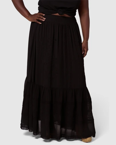 Sunday In The City - Dark Aura Maxi Skirt