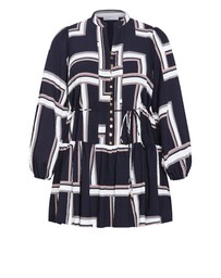 City Chic - Laurie Print Mini Dress
