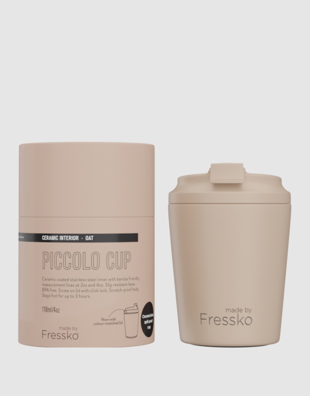 Fressko - Piccolo 4oz Reusable Ceramic Lined Coffee Cup
