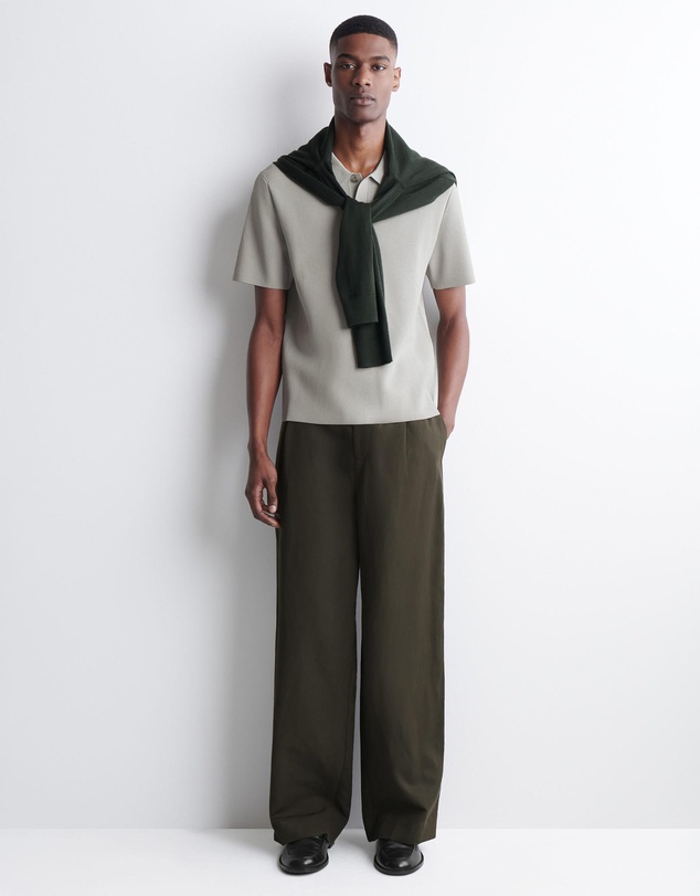 COS - Slim Ribbed Bouclé-Knit Polo Shirt
